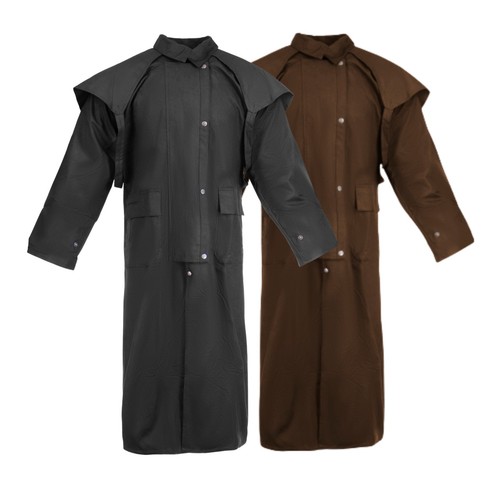 Unisex western oilskin duster - oilskin,
